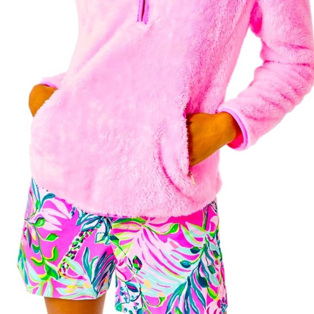 Lilly Pulitzer Bright Pink Fleece Hoodie - Picture 7 of 8